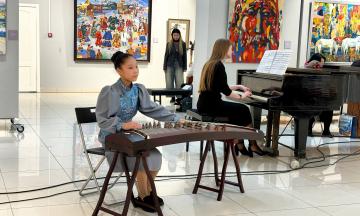 В залах Художественного музея состоялся концерт «Сияние Белого месяца»